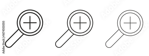 Zoom out icon in linear versions. Editable line