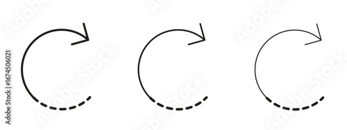Rotate right icon in linear versions. Editable line