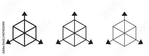 Bim icon in linear versions. Editable line