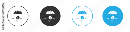 assets protection icon. glyph vector icons collection