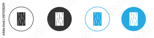 Wood board icon. glyph vector icons collection