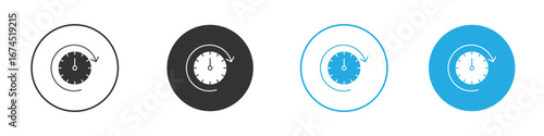 Time forward icon. glyph vector icons collection