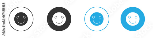 Smile wink icon. glyph vector icons collection