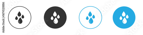 Raindrops icon. glyph vector icons collection