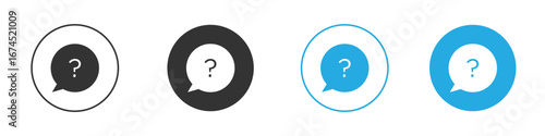 Question icon. glyph vector icons collection