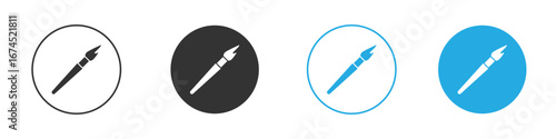 Paint brush icon. glyph vector icons collection