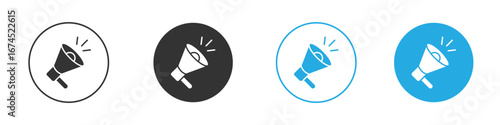 Megaphone icon. glyph vector icons collection