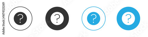 Interrogation icon. glyph vector icons collection