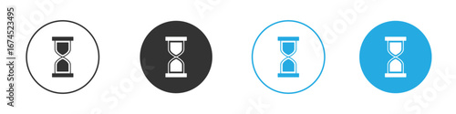 Hourglass end icon. glyph vector icons collection