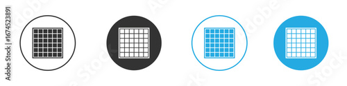Grid icon. glyph vector icons collection