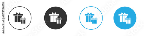 Gifts icon. glyph vector icons collection