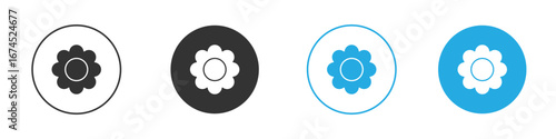 Flower icon. glyph vector icons collection