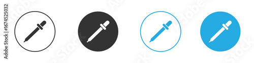 Eye dropper icon. glyph vector icons collection