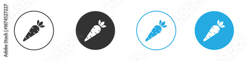Carrot icon. glyph vector icons collection