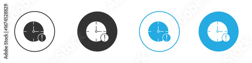 Alarm exclamation icon. glyph vector icons collection