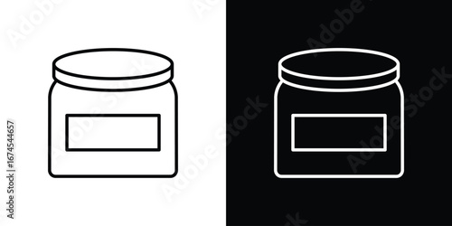 Cream icon design template with outline style