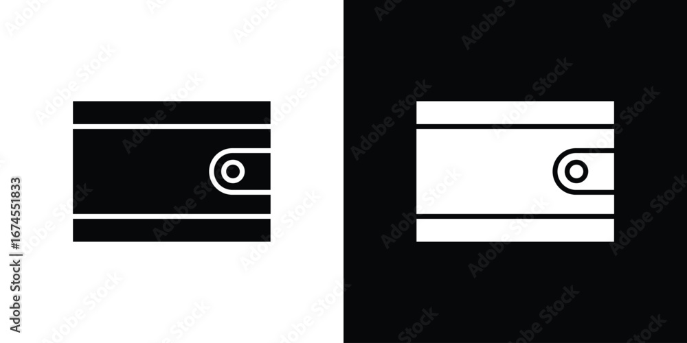 Fototapeta premium Wallet icon. filled flat sign for mobile concept and web