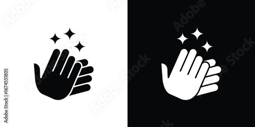Wash your hands icon. filled flat sign for mobile concept and web