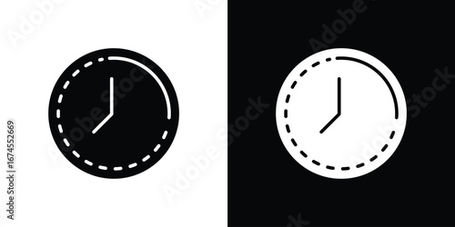 Time quarter past icon. filled flat sign for mobile concept and web