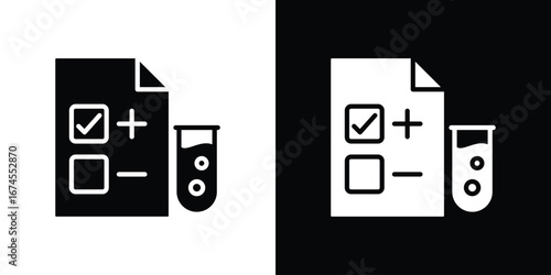 Test icon. filled flat sign for mobile concept and web
