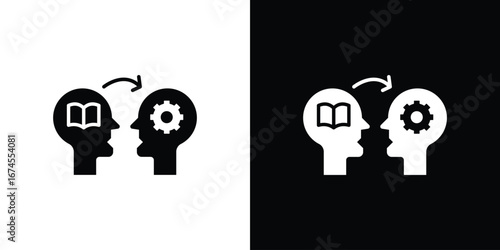 Share thoughts icon. filled flat sign for mobile concept and web