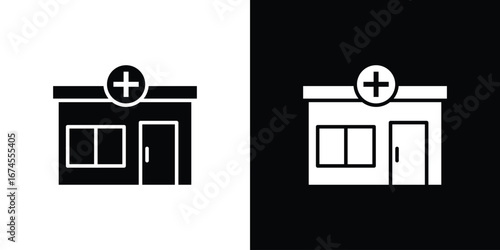 Pharmacy icon. filled flat sign for mobile concept and web