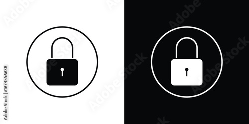 Lock icon. filled flat sign for mobile concept and web