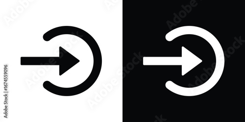 Enter icon. filled flat sign for mobile concept and web