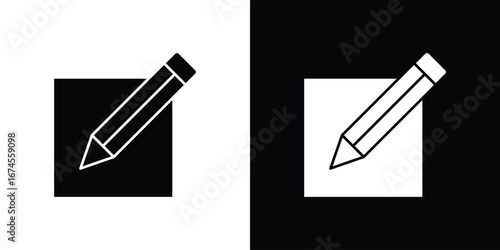 Edit icon. filled flat sign for mobile concept and web