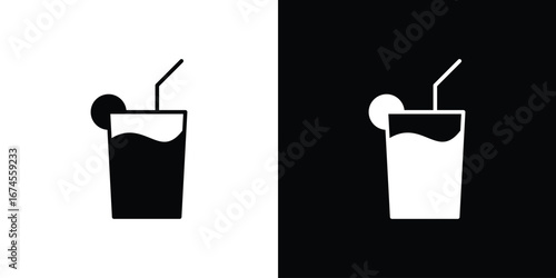 Drink icon. filled flat sign for mobile concept and web