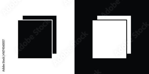 Copy icon. filled flat sign for mobile concept and web