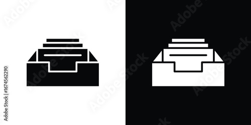 Archive icon. filled flat sign for mobile concept and web