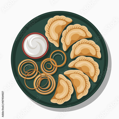 Canadian Perogies with Sour Cream and Onions