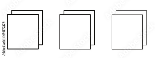 Copy icon in linear versions. Editable line