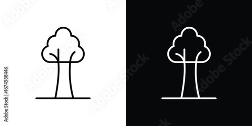 Tree icon logo vector template