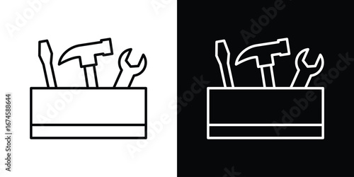 Toolbox icon logo vector template