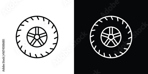 Tire icon logo vector template