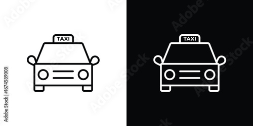 Taxi icon logo vector template
