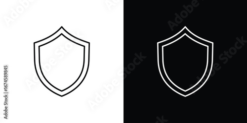 Shield icon logo vector template