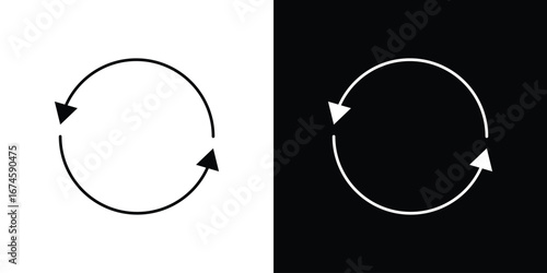 Refresh icon logo vector template