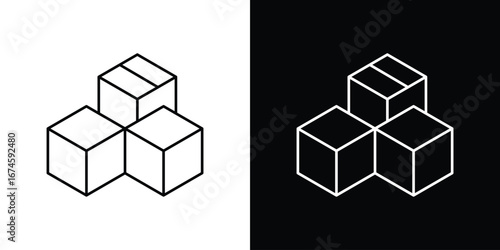 Inventory icon logo vector template