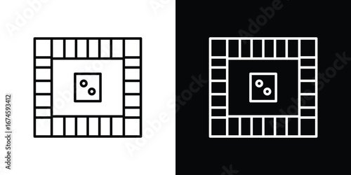 Game board icon logo vector template