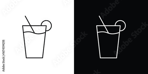 Drink icon logo vector template