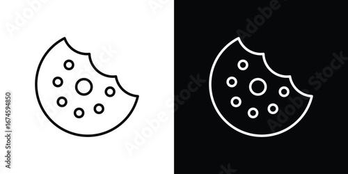 Cookie icon logo vector template