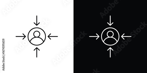Centric consumer icon logo vector template