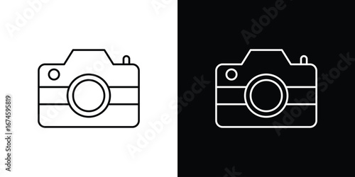 Camera icon logo vector template