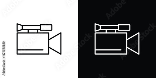Camcorder icon logo vector template