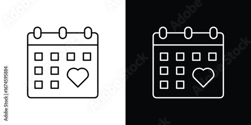 Calendar icon logo vector template