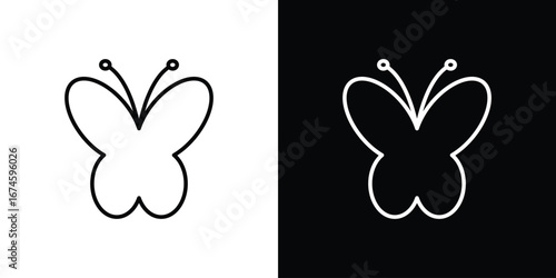 Butterfly icon logo vector template