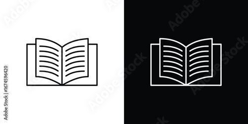 Book icon logo vector template